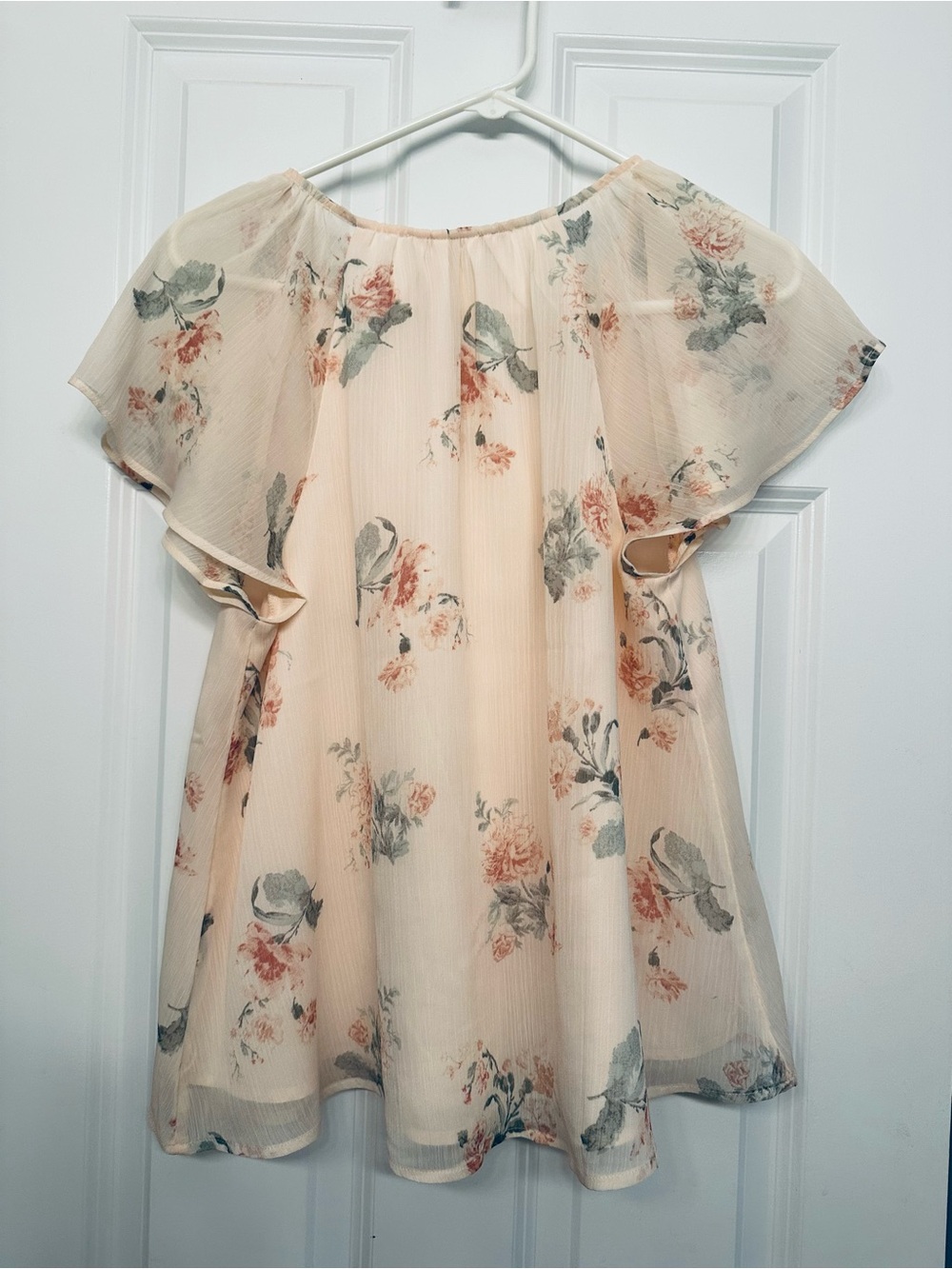 🍎 LOFT Floral Ruffle Blouse - Picture 3 of 5